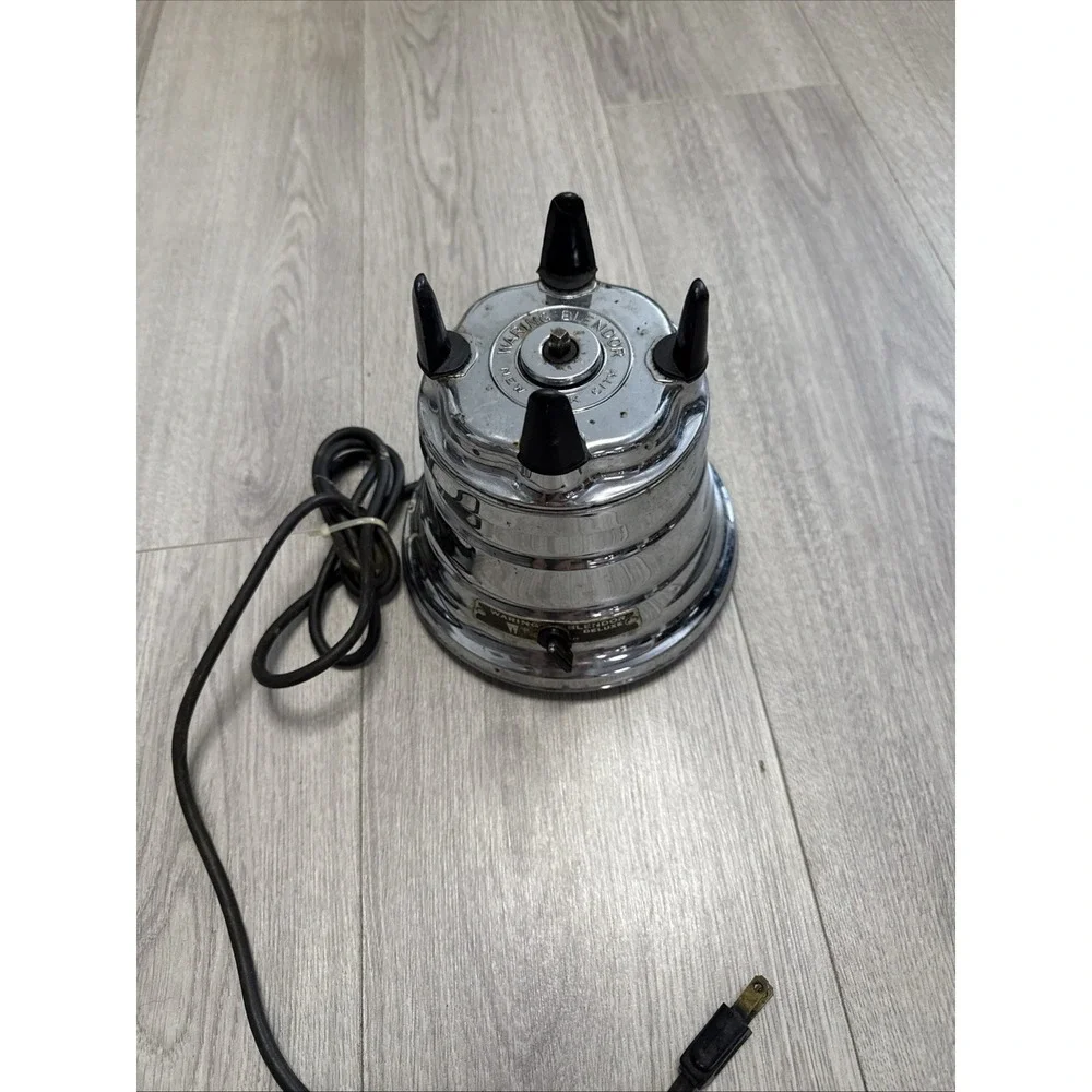 Waring Made In USA Chrome Blender Mixer Motor Base ONLY Tested 2 Speed New York